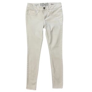SO White Skinny Jeggings - Size 5 (Juniors)
